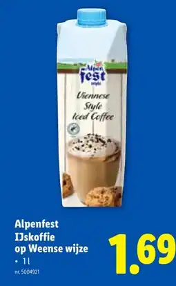 Lidl Alpenfest IJskoffie op Weense wijze aanbieding