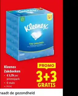 Lidl Kleenex Zakdoeken aanbieding