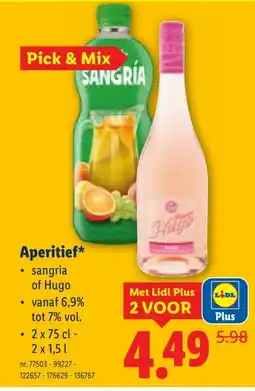 Lidl Aperitief aanbieding