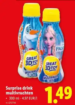 Lidl Surprise drink multivruchten aanbieding