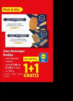 Lidl Jules Destrooper Koekjes aanbieding