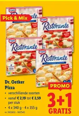 Lidl Dr. Oetker Pizza aanbieding