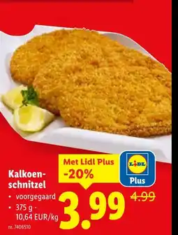 Lidl Kalkoen- schnitzel aanbieding