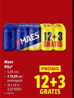Lidl Maes Pils aanbieding