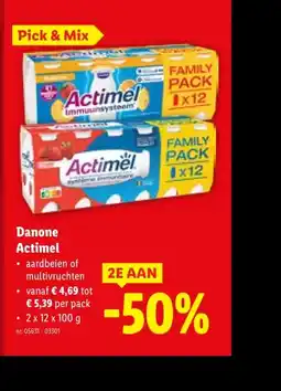 Lidl Danone Actimel aanbieding