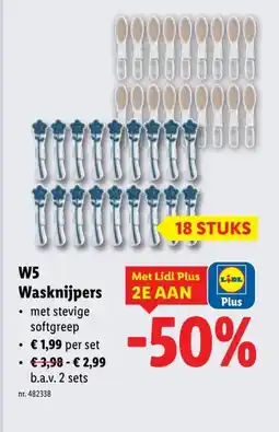 Lidl W5 Wasknijpers aanbieding