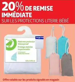 Auchan Sur les protections literie bébé aanbieding