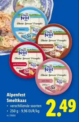 Lidl Alpenfest Smeltkaas aanbieding