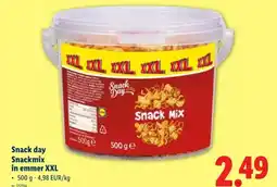 Lidl Snack day Snackmix in emmer XXL aanbieding