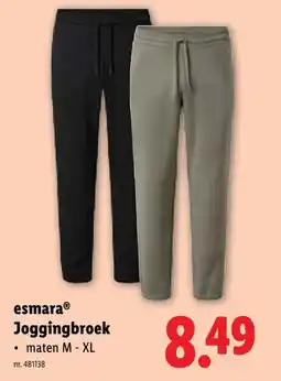 Lidl esmaraⓇ Joggingbroek aanbieding