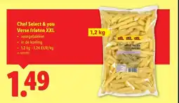 Lidl Chef Select & you Verse frieten XXL aanbieding