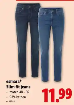 Lidl esmaraⓇ Slim fit jeans aanbieding