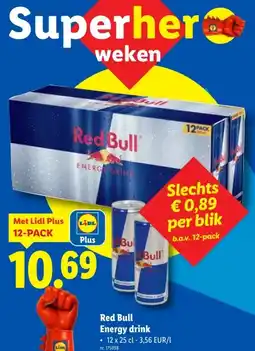 Lidl Red Bull Energy drink aanbieding