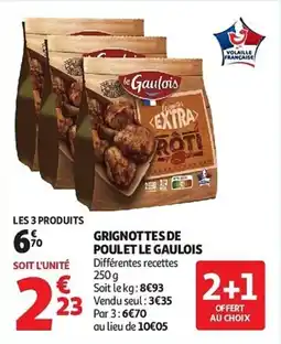Auchan Grignottes de poulet le gaulois aanbieding