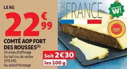 Auchan Comté aop fort des rousses aanbieding