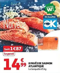 Auchan 8 pavés de saumon atlantique aanbieding