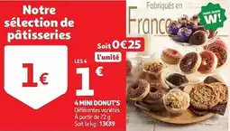 Auchan 4 mini donut's aanbieding