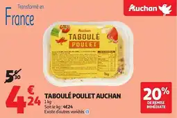 Auchan Taboulé poulet auchan aanbieding