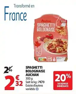 Auchan Spaghetti bolognaise auchan aanbieding