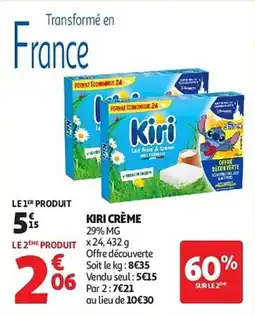Auchan Kiri crème aanbieding