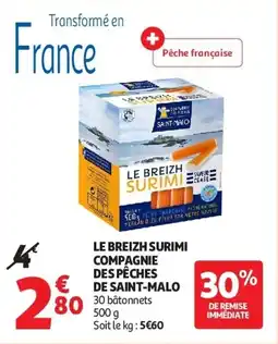 Auchan Le breizh surimi compagnie despêches de saint-malo aanbieding