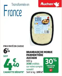 Auchan Brandade de morue parmentière auchan aanbieding