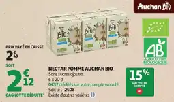 Auchan Nectar pomme auchan bio aanbieding