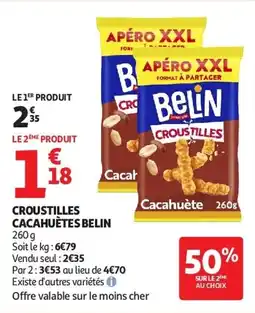 Auchan Croustilles cacahuètes belin aanbieding