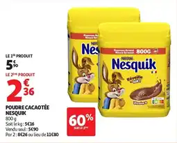 Auchan Poudre cacaotée nesquik aanbieding
