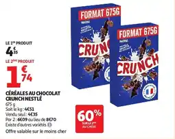 Auchan Céréales au chocolat crunch nestlé aanbieding