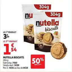 Auchan Nutella biscuits aanbieding