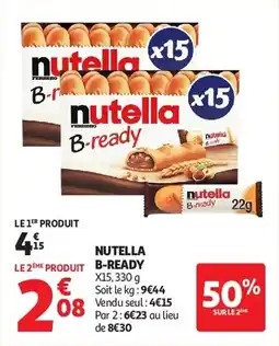 Auchan Nutella B-ready aanbieding