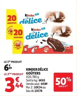 Auchan Kinder délice goûters aanbieding
