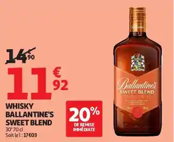 Auchan Whisky ballantine's sweet blend aanbieding