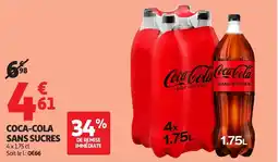 Auchan Coca-cola sans sucres aanbieding