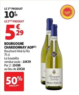 Auchan Bourgogne chardonnay AOP aanbieding