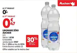 Auchan Limonade zéro auchan aanbieding