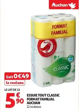 Auchan Essuie tout classic format familial auchan aanbieding