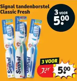 Kruidvat Signal tandenborstel Classic Fresh aanbieding