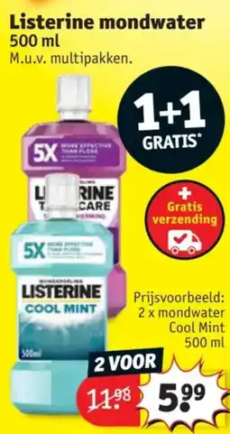 Kruidvat Listerine mondwater aanbieding
