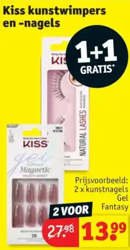 Kruidvat Kiss Kunstwimpers en Nagels aanbieding
