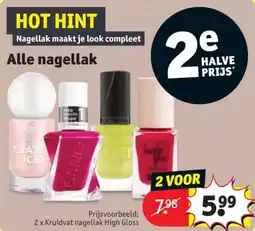 Kruidvat Alle nagellak aanbieding