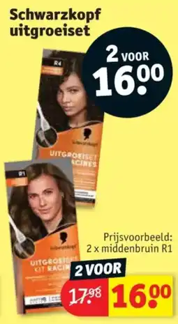 Kruidvat Schwarzkopf uitgroeiset aanbieding