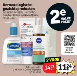 Kruidvat Dermatologische Gezichtsproducten aanbieding