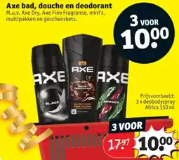 Kruidvat Axe Bad, Douche en Deodorant aanbieding