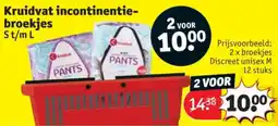Kruidvat Kruidvat Incontinentie broekjes S t/m L aanbieding