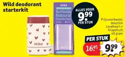 Kruidvat Wild deodorant starterkit aanbieding