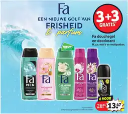 Kruidvat Fa douchegel en deodorant aanbieding