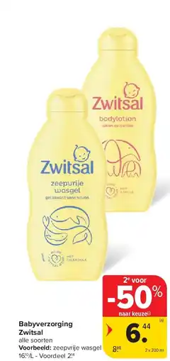 Carrefour Babyverzorging Zwitsal aanbieding