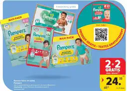 Carrefour Gamma luiers en pants Pampers aanbieding